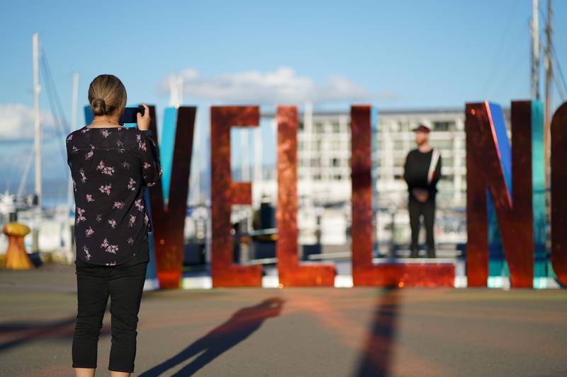 Wellington waterfront sign